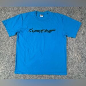 Supreme | Futura Logo Tee | Bright Blue | Men’s Size Medium
